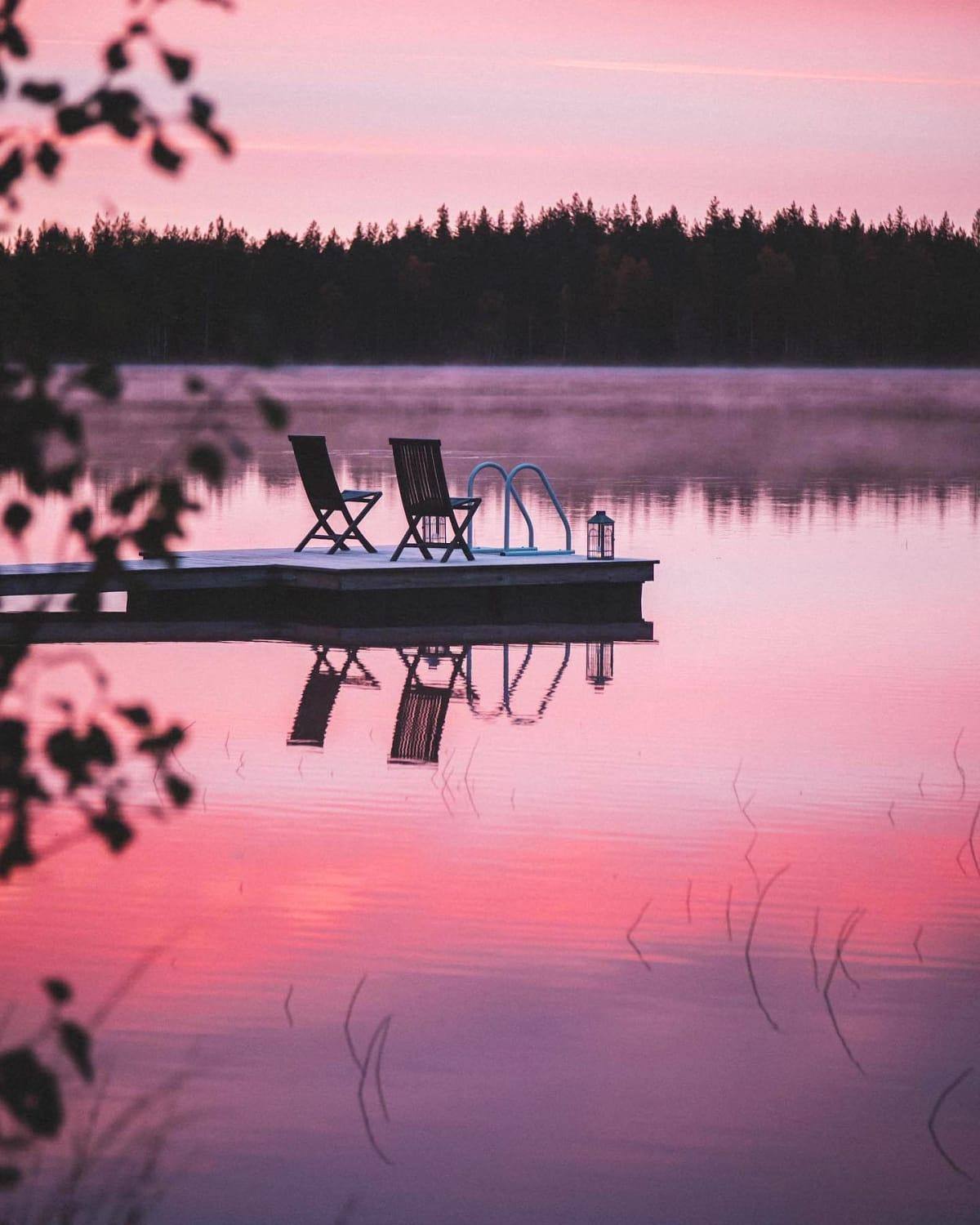 Calm pink morning on the... - Lastu - Nordic Wooden Phone Cases - {{ product.product_type }} -