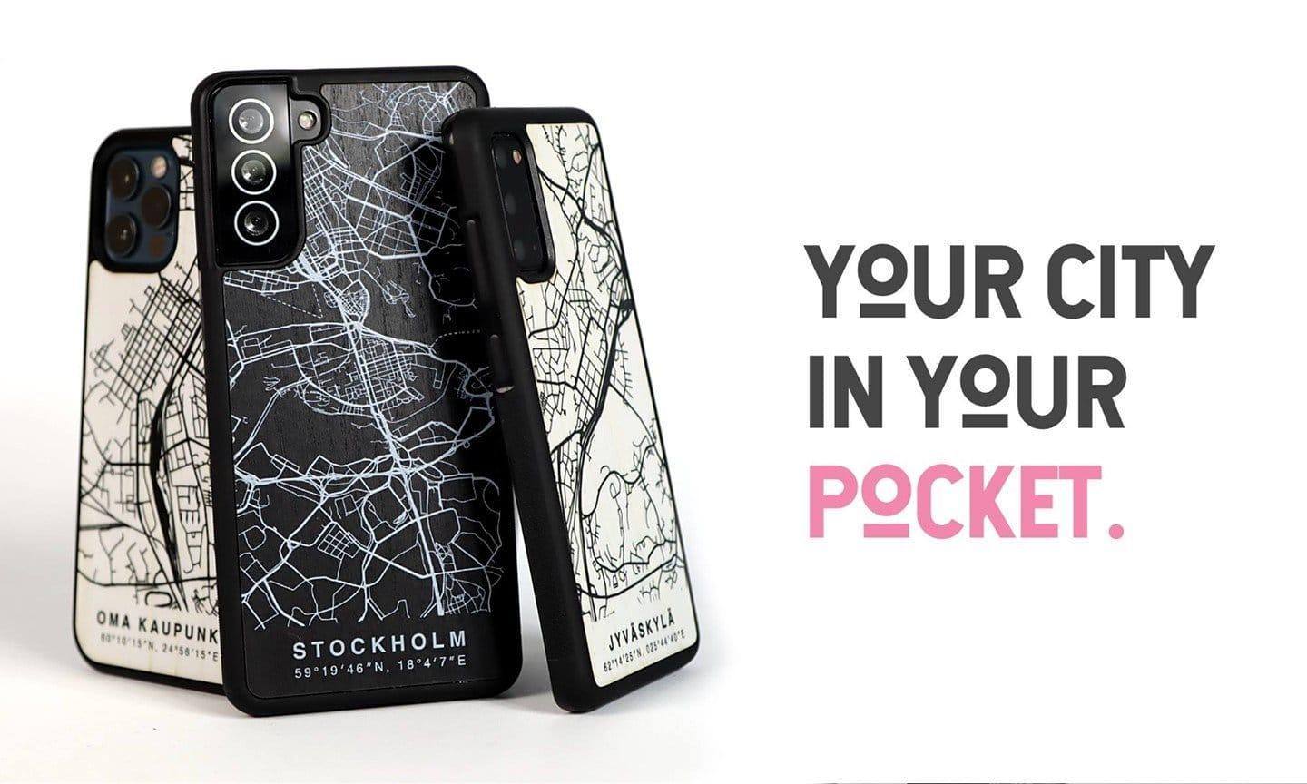 Suuren suosion saavuttaneet Lastun Karttakuoret... - Lastu - Nordic Wooden Phone Cases - {{ product.product_type }} -