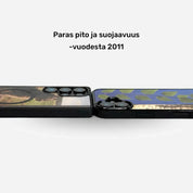 Lastu KUWA puinen puhelimen kuori omalla kuvalla suomalaista koivua, iPhone ja Samsung malleille, puinen kuori, Lastu kuoret.