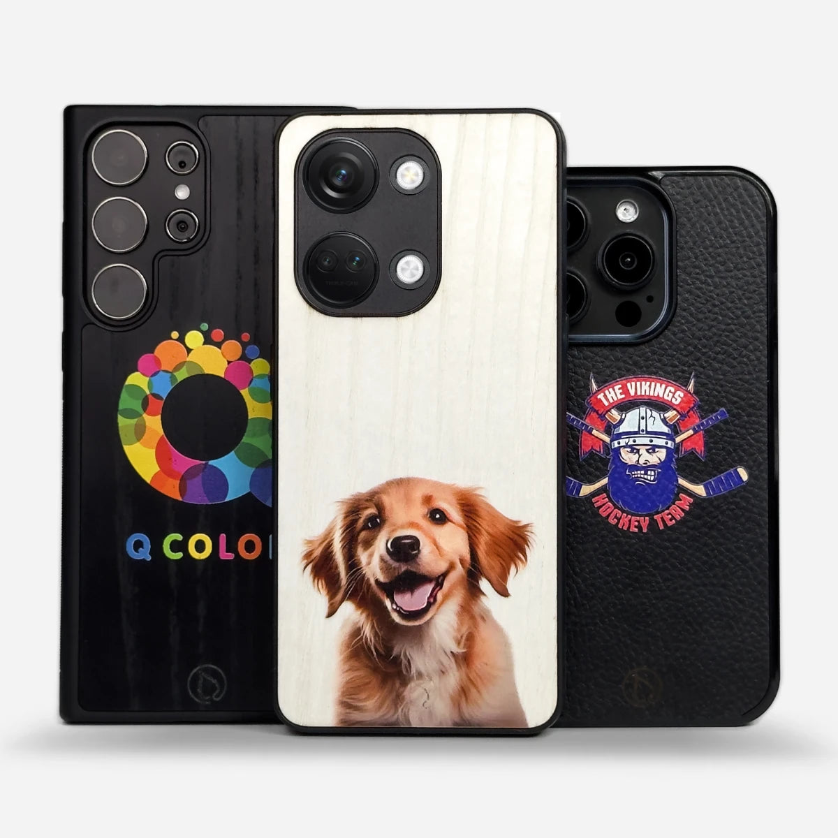 a phone case with a picture of a dog on it