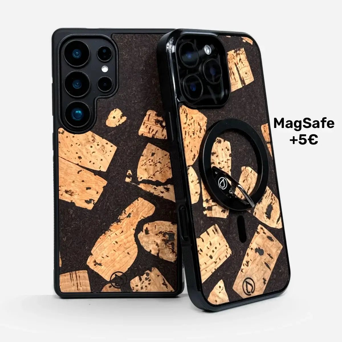 Lastu KUKSA puiset puhelimen kuoret MagSafella, aitoa puuta ja kahvinporoja, suojaa iPhonea ja Samsungia, Limited Edition – Lastu kuoret.