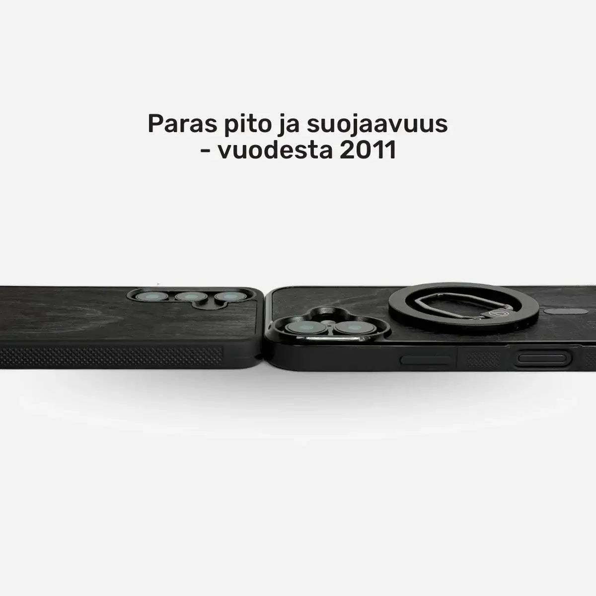 Lastu HIILIKOIVU mattamusta kotimainen koivukuori iPhonelle, puhelimen kuoret, MagSafe-yhteensopiva, puinen kuori, kännykän kotelo
