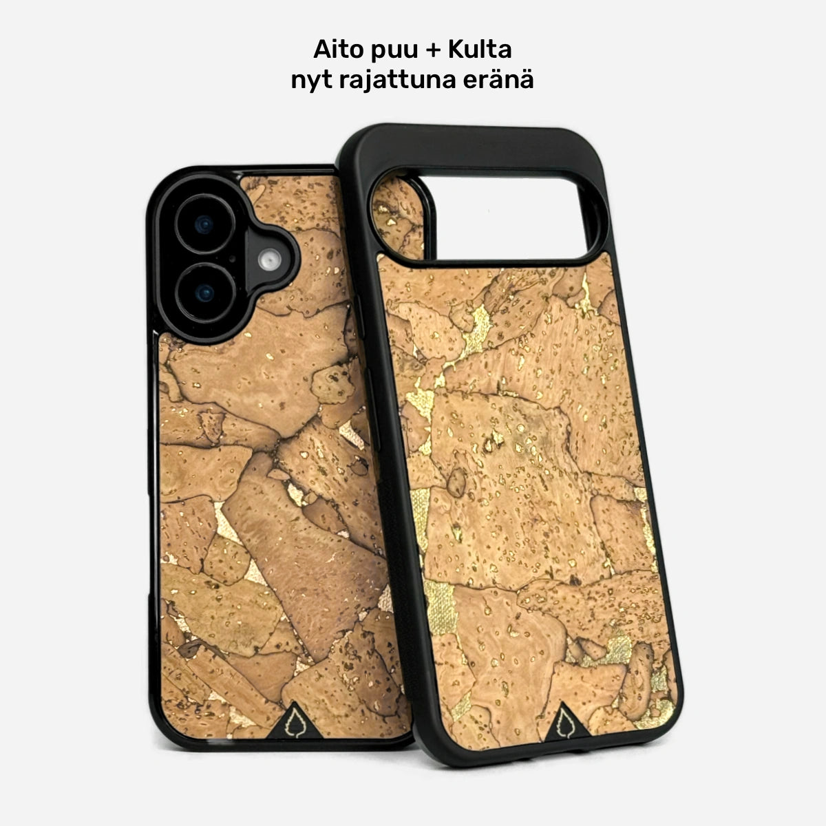 Lastu kuoret Samsung Galaxy malleille, aidot puu- ja kulta-kuoret, puhelimen kuoret puusta – Luonnon kauneus, suomalainen kädenjälki