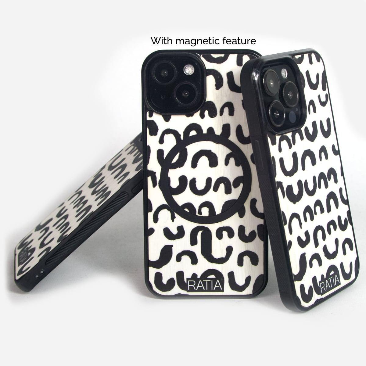 LASTU x RATIA - Nurinkurin - Lastu - Nordic Wooden Phone Cases - Ratia Cases - Design Collection, Ratia