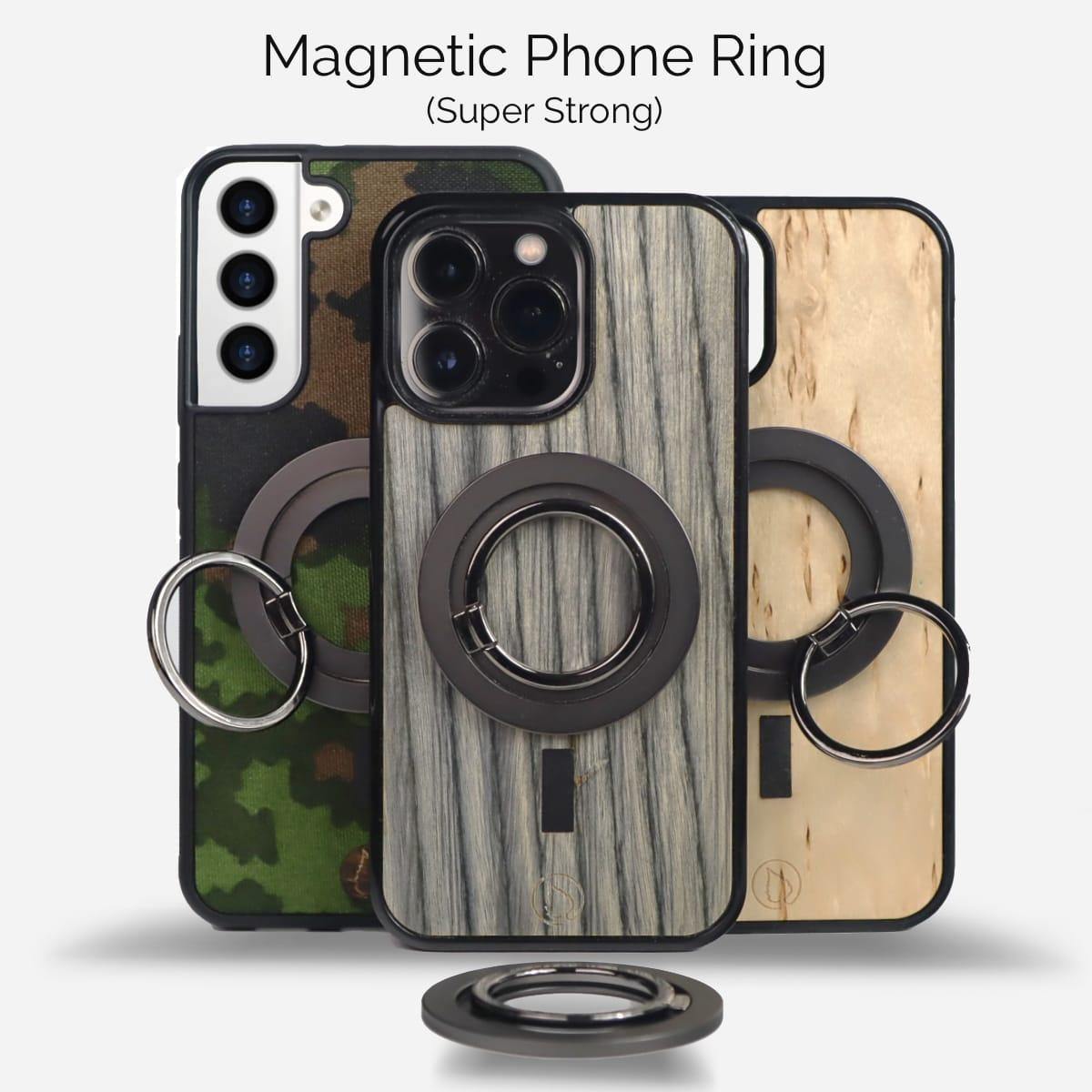 puhelimen kuoret, Lastu kuoret, MagSafe kuoret, Kuoret omalla kuvalla, kotelot, suojakuoret Magneettinen puhelinrengas Lastun puisille suojakuorille iPhone malleissa, vahva pitoa. Select Magnetic Accessories by Lastu.