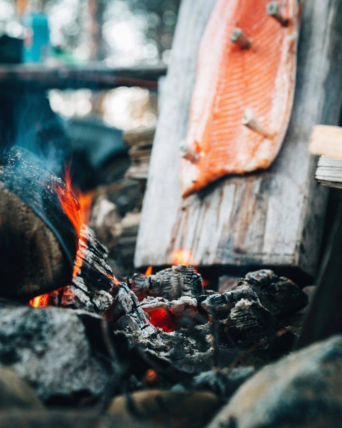 Summer food. Blazed Salmon and... - Lastu - Nordic Wooden Phone Cases - {{ product.product_type }} - 