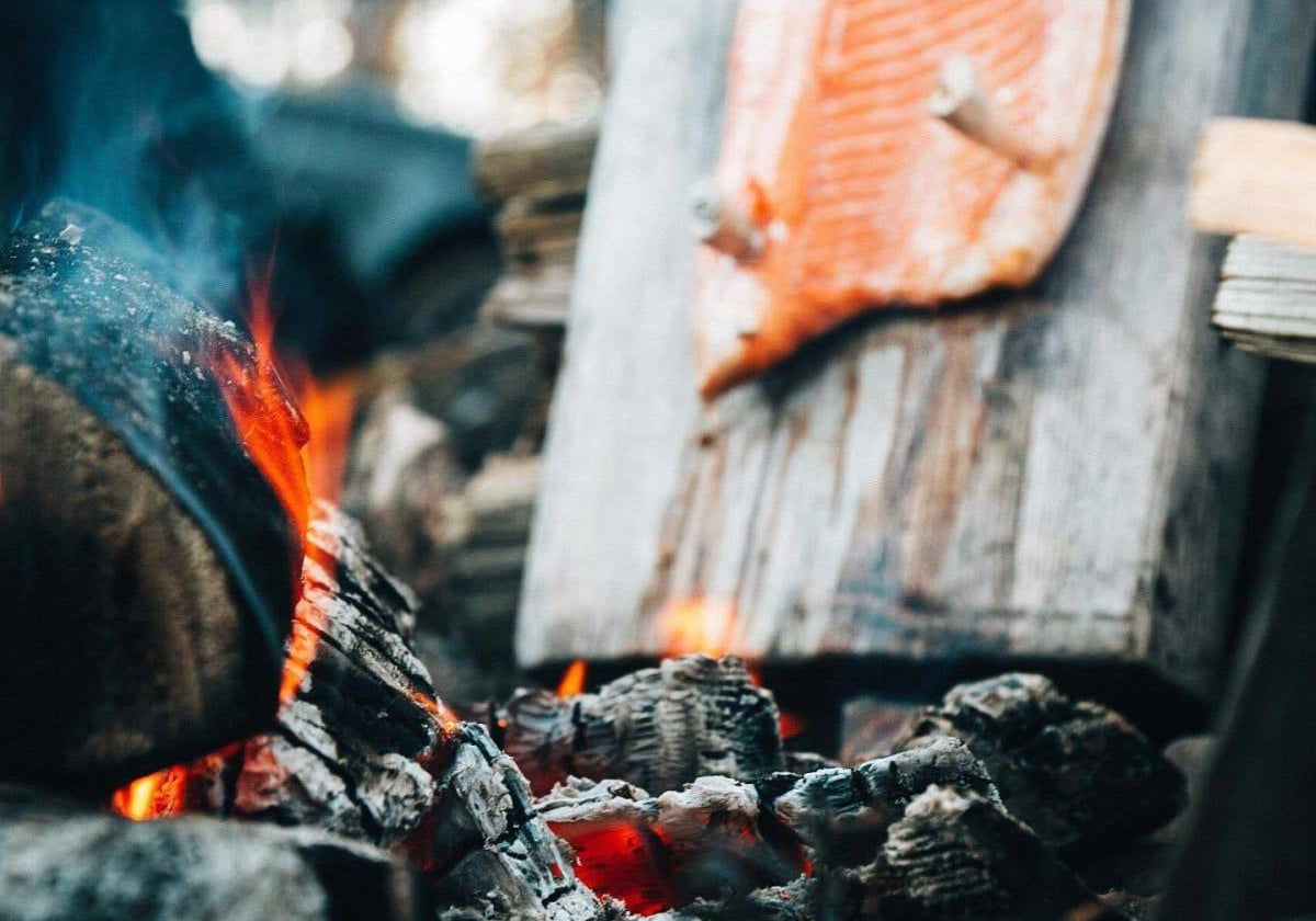 Summer food. Blazed Salmon and... - Lastu - Nordic Wooden Phone Cases - {{ product.product_type }} - 