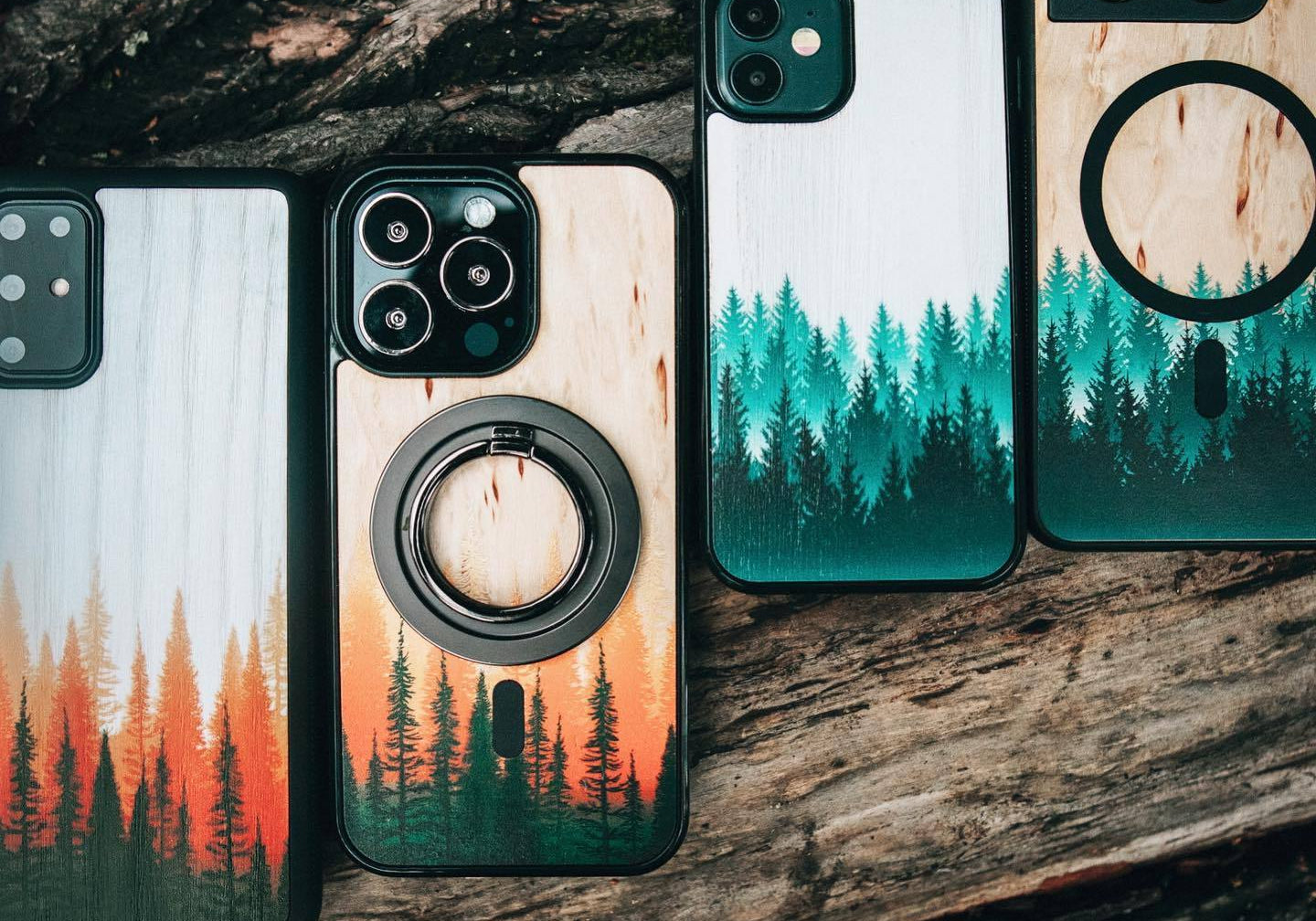 Nordic Forest - Pohj - Lastu - Nordic Wooden Phone Cases - {{ product.product_type }} - 
