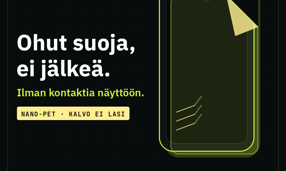 Näytönsuoja vai panssarilasi – ja tarvitsetko sitä kuoren lisäksi?