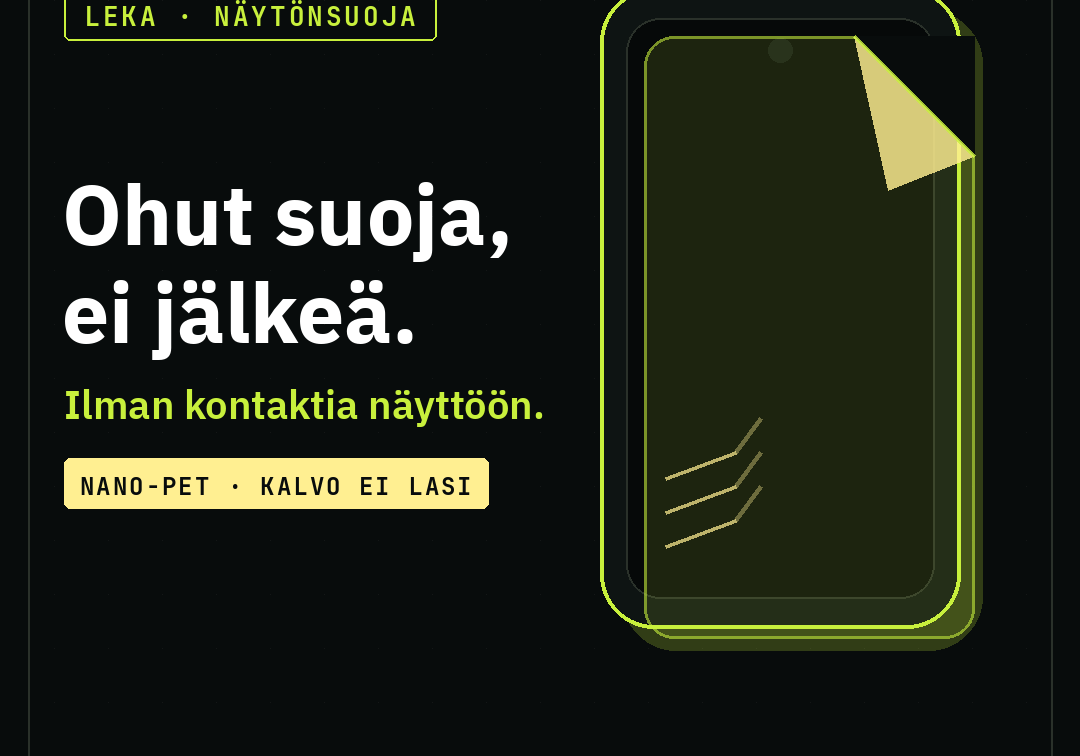 Näytönsuoja vai panssarilasi – ja tarvitsetko sitä kuoren lisäksi?
