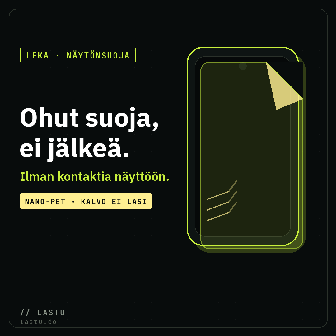Näytönsuoja vai panssarilasi – ja tarvitsetko sitä kuoren lisäksi?