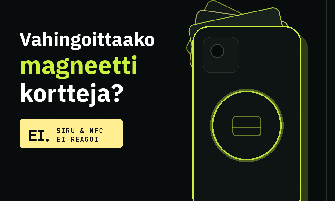 Vahingoittaako MagSafe-magneetti pankkikortteja?