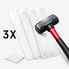 LEKA -näytönsuoja kolme kirkasta suojakalvoa, mukana puhdistusliina ja vasara, kestävä ja tarkka suojauspuhelimelle.