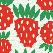 Lastu RATIA -kuosi punaiset mansikat valkoisella taustalla, puhelimen kuoret, AVADA - Best Sellers