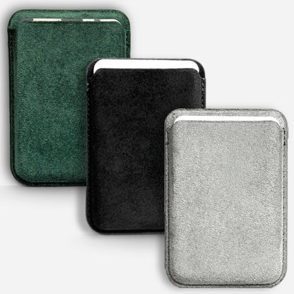 MOHKKE MagSafe lompakko mokkanahkaa musta, harmaa ja metsänvihreä iPhonelle Lastu AVADA - Best Sellers