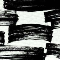 Black brush stroke pattern on a light textured background, ideal for design applications and artistic projects.