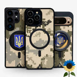 SLAVA - Phone case from genuine Ukrainian Armed Forces MM14 fabric 🇺🇦