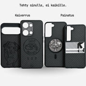 KARB hiilikuitu puhelimen kuoret – personoidut kaiverruksella tai painatuksella, MagSafe