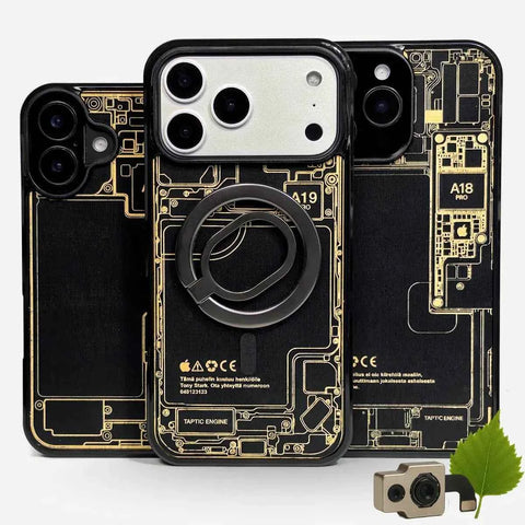 SISUS iPhone kuoret – iPhonen sisus kaiverrettuna aitoon koivuun, MagSafe-yhteensopiva, Lastu