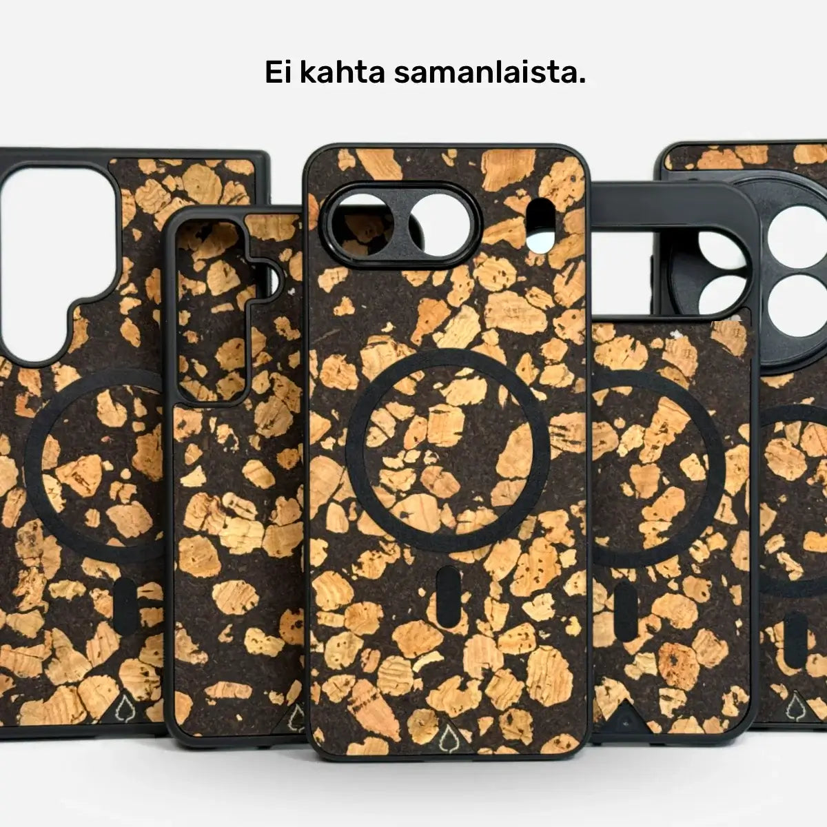 Lastu KUKSA puinen puhelinkuori aidosta kahvinporosta ja korkkipuusta, magSafe-toiminnolla, puhelimen kuoret.
