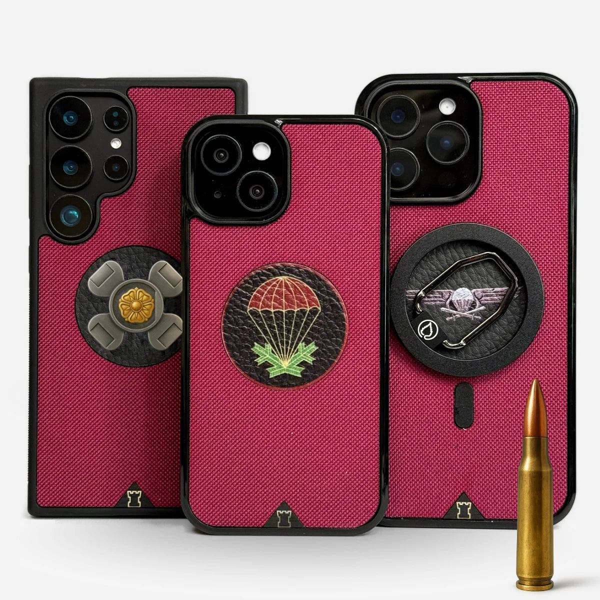 Lastu ELJIIKOO - The Kuoret viininpunaiset Cordura puhelimen kuoret iPhonelle, Samsungille, OnePlusille AVADA - Best Sellers