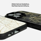 KARTTA puiset Lastu kuoret omalla kartalla – iPhone ja Samsung, kaiverrus