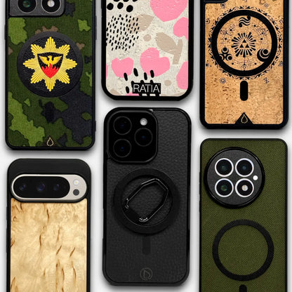 Puhelimen kuoret LUOWA - laadukkaat korkkipuu-, pinatex- ja puukuoret iPhonelle ja muille malleille. MagSafe yhteensopiva. Lastu Cases Design Collection.

This ALT text translates to English as: "LUOWA phone cases - premium cork wood, pinatex and wooden cases for iPhone and other models. MagSafe compatible. Lastu Cases Design Collection."

The text includes:
- Core SEO keywords in Finnish
- Material description
- Phone compatibility
- Brand name 