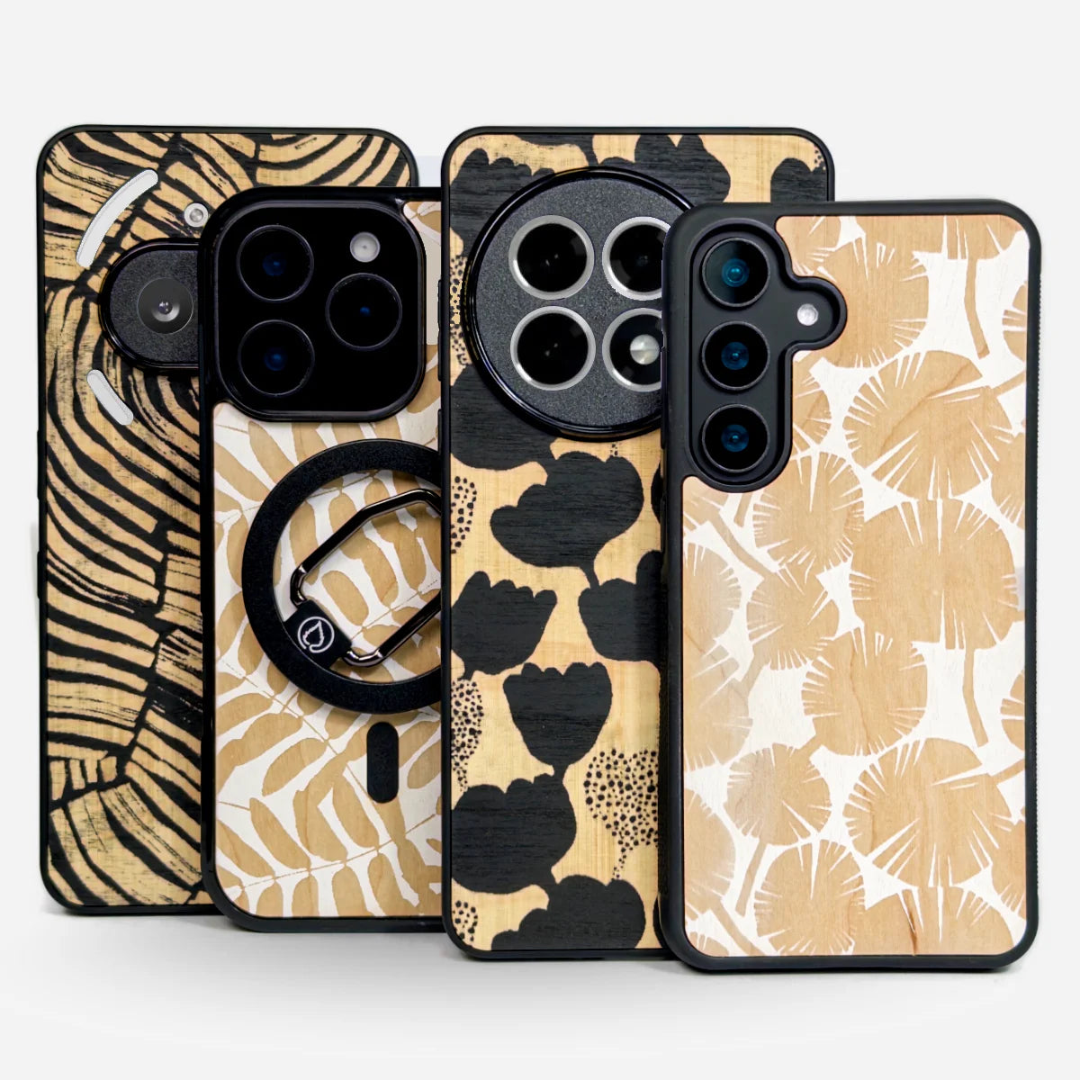 LASTU x RATIA -aidot puiset kuoret iPhone, Samsung ja OnePlus -puhelimille, design puhelimen kuoret, kännykän kotelo, MagSafe-kuoret.