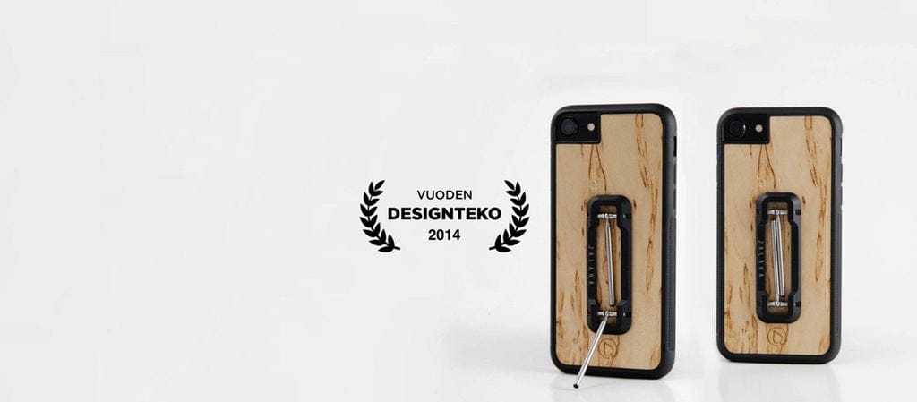 Lastu  IPhone 17 Pro- ja Samsung Galaxy S26 -puhelimien puiset kuoret, mukana Lastu Vuoden Designtteko 2014 -palkinto