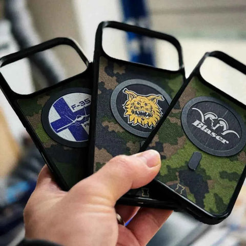 ROKKA M05 kuoret eri puhelinmalleille – kestävä maastokangas, Lastu