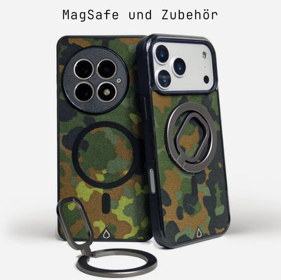 Lastu  Lastu FLECKTARN puhelimen kuoret Saksan armeijan kankaasta iPhone 17 Pro ja Galaxy S26, MagSafe-yhteensopiva.