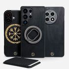 HIILI mustat puiset puhelimen kuoret hiilikoivusta – kaiverrus, MagSafe-yhteensopiva, Lastu