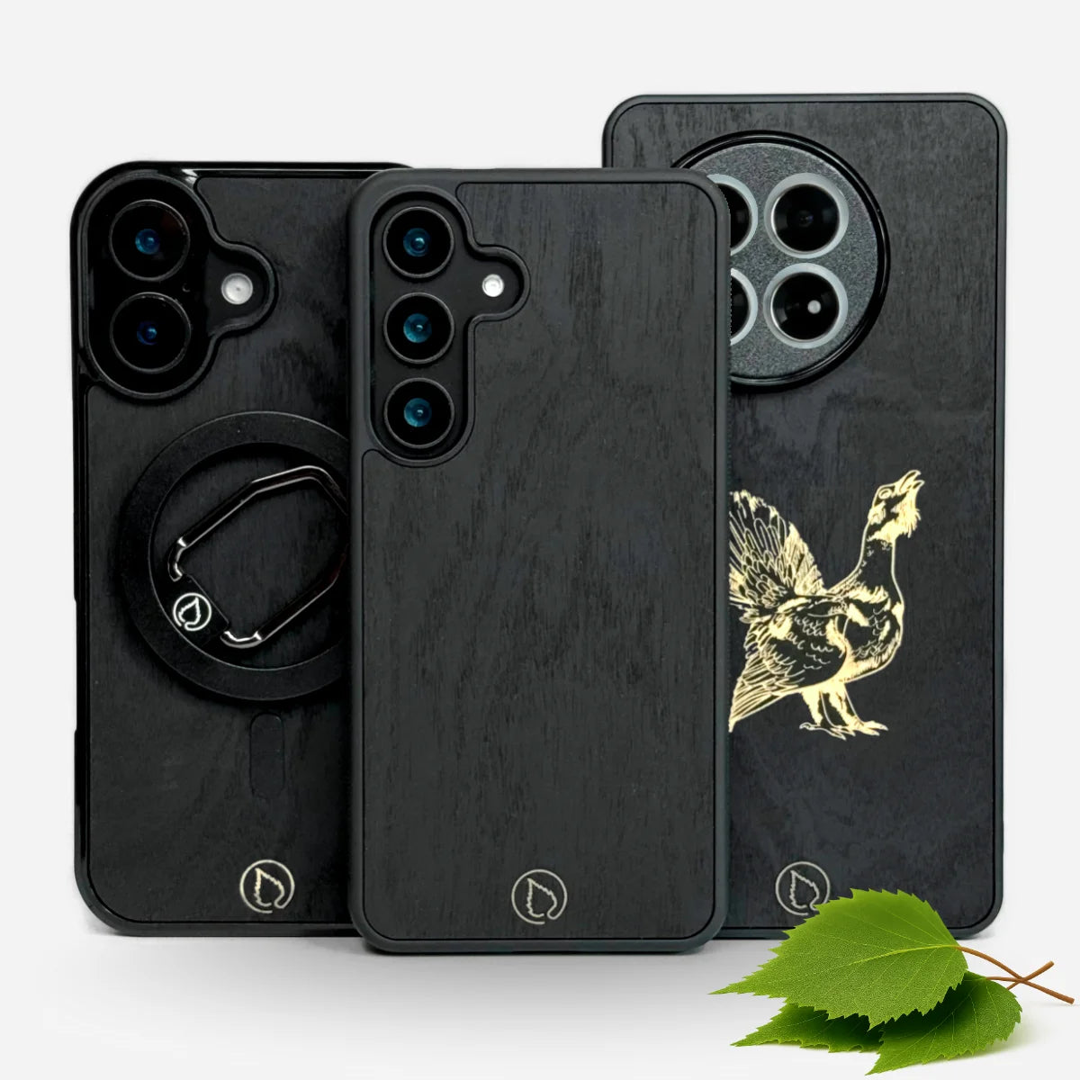 Lastu HIILIKOIVU mattamusta kotimainen koivukuori iPhone, Samsung, OnePlus, MagSafe-kuoret, puhelimen kuoret omalla kuvalla, Lastu kuoret, Explore Lastu’s Premium Phone Case Collection