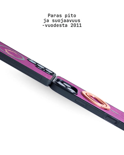 Lastu  Lastu HORSMA:n aitoa koivua olevat puhelinkotelot iPhone 17 Pro:lle ja Galaxy S26:lle, joissa on suomalainen teksti.