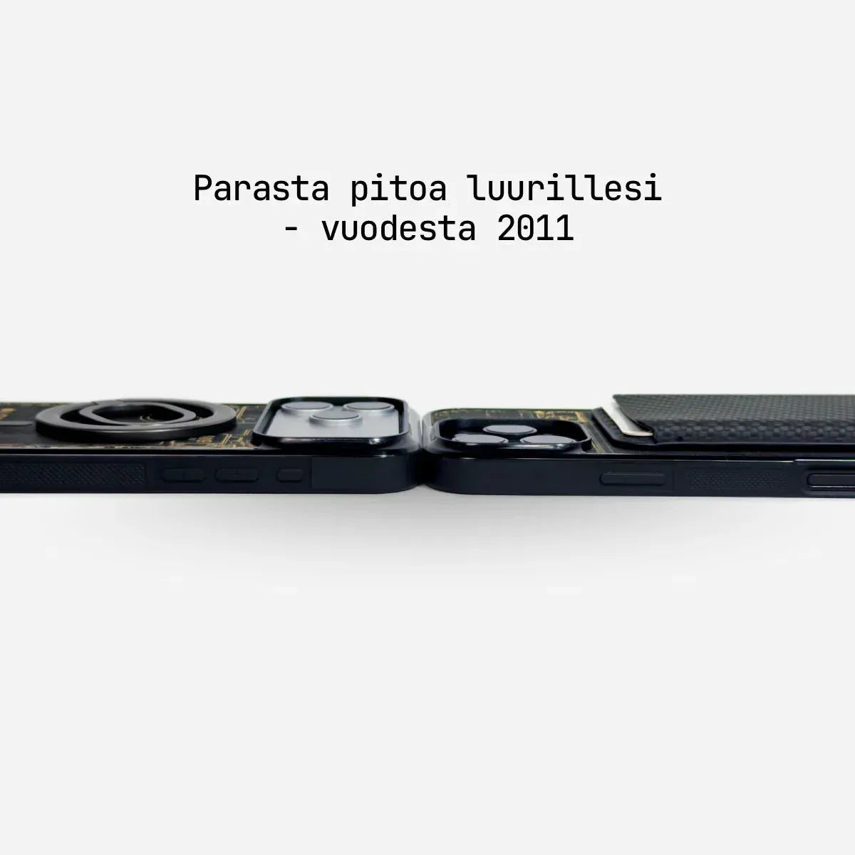 Lastu puiset iPhone 15, 16 ja 17 kuoret laserkaiverretulla hiilikoivusisuksella ja magneettisella kiinnityksellä