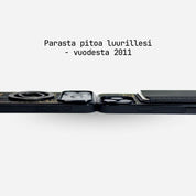 Lastu puiset iPhone 15, 16 ja 17 kuoret laserkaiverretulla hiilikoivusisuksella ja magneettisella kiinnityksellä