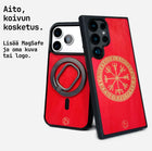 POPPY puiset Lastu kuoret MagSafe-yhteensopivina – kirkkaan punainen koivu, kaiverrus