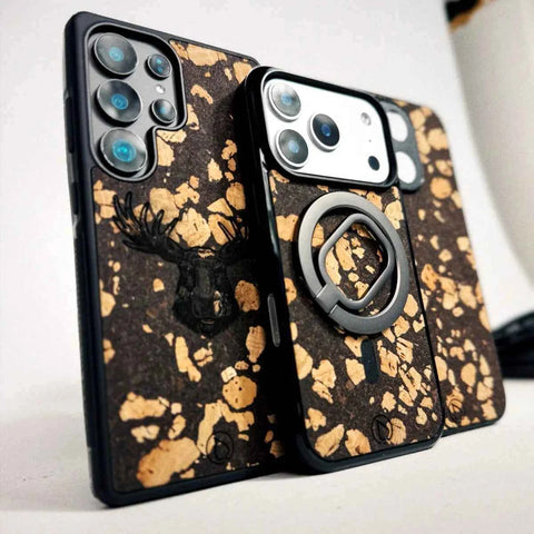 KUKSA kahvi-puu kuoret eri väreissä – ruskea pintamateriaali, MagSafe, Lastu