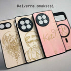 Lastu puiset OnePlus kuoret kaiverruksella – LUMI vaalea koivu, MagSafe-valinta