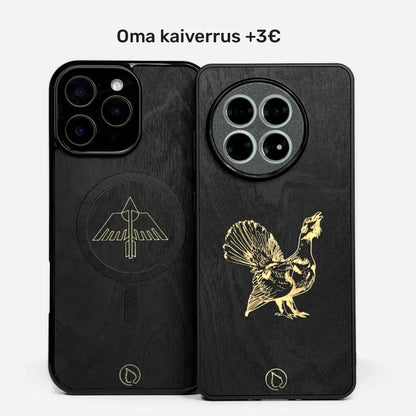 Lastu Hiilikoivu mattamusta kotimainen koivu puhelimen kuori MagSafe kuoret Kuoret omalla kuvalla Explore Lastu’s Premium Phone Case Collection