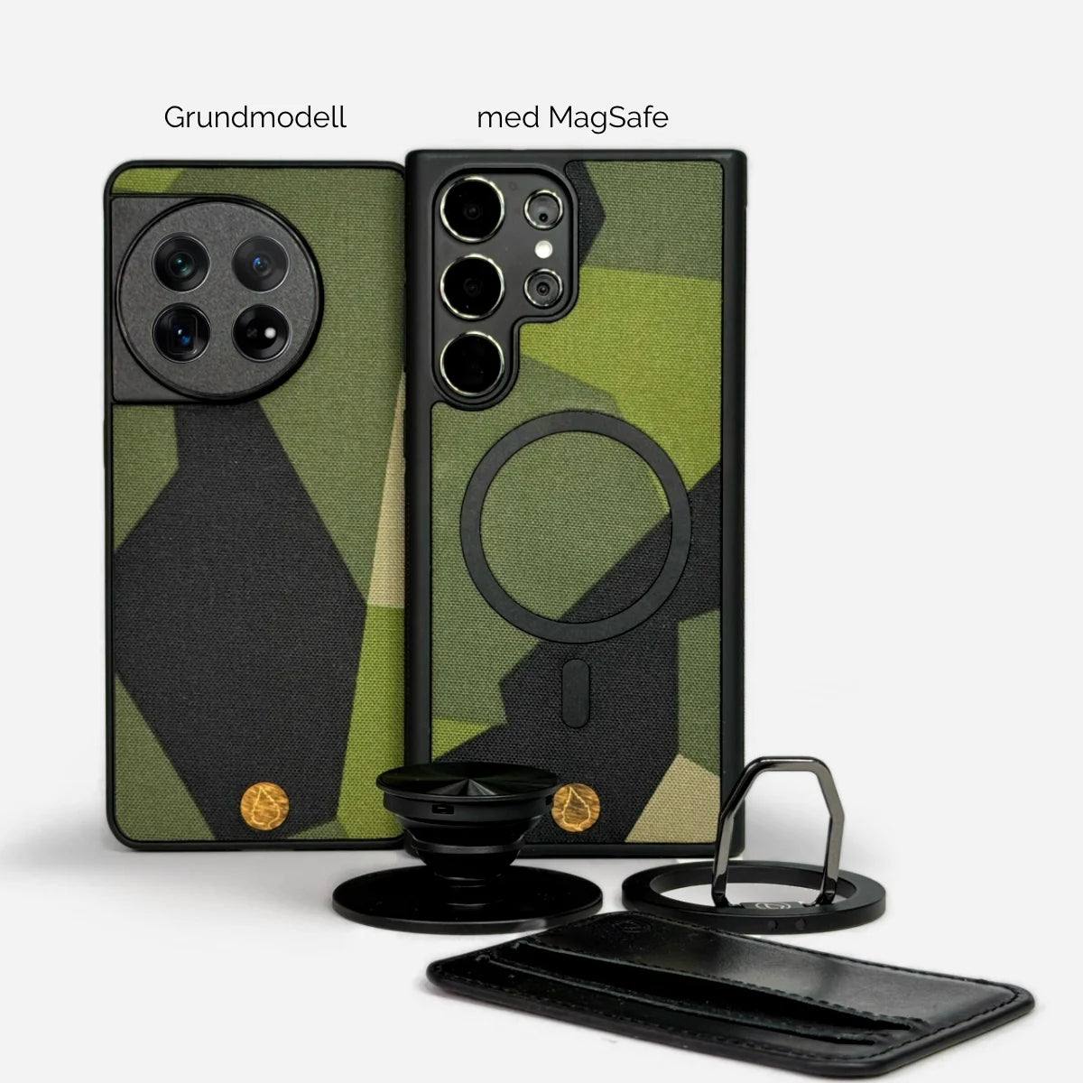 Lastu M90 aito ruotsalainen maastokuosinen puhelimen kuori Samsungille MagSafe-yhteensopiva Flecktarn maastokuvioidut puhelinkuoret