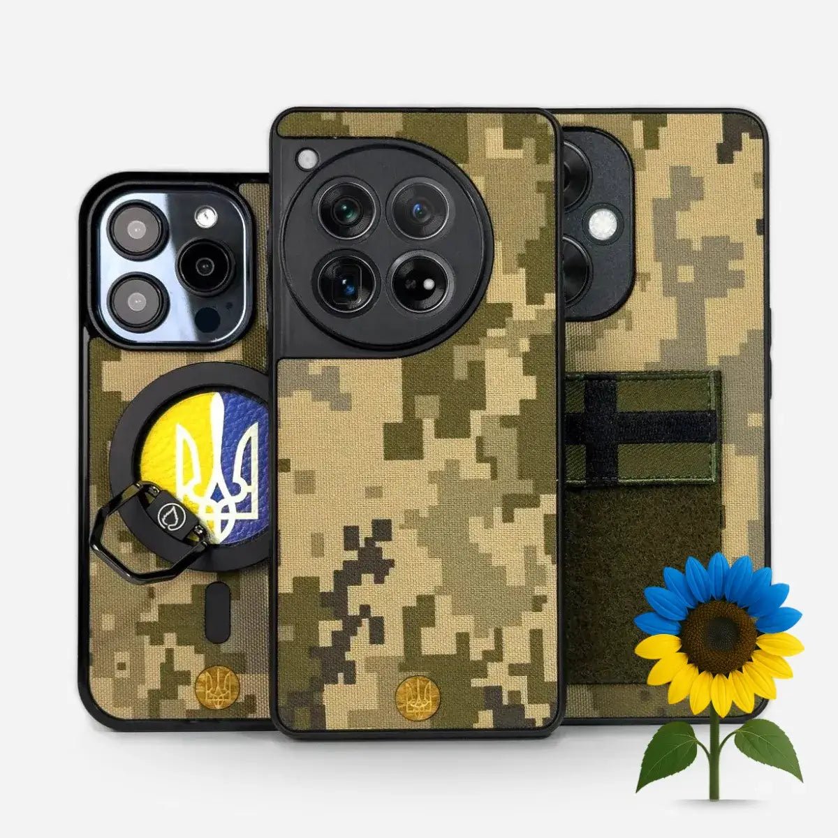 Lastu MM14 kuoret aitoa Ukrainan puolustusvoimien digicamo-kangasta iPhonelle, Samsungille ja OnePlusille puhelimen kuoret