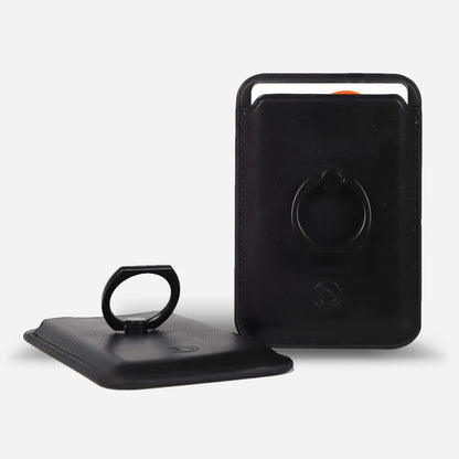 puhelimen kuoret, Lastu kuoret, MagSafe kuoret, Kuoret omalla kuvalla, kotelot, suojakuoret - Musta magneettinen lisävaruste sormipidikkeellä puhelimelle, Lastu Select Magnetic -mallisto