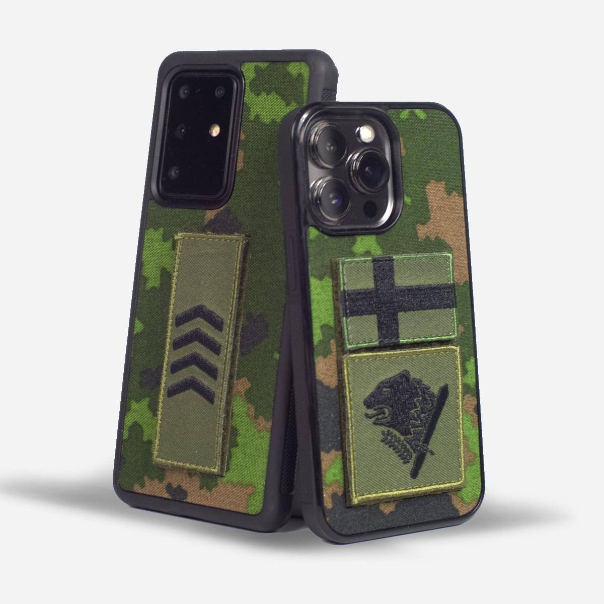 M05 maastokuvio puhelimen kuoret Velcro pinnalla johon saa omat armeija sotilas merkit tarrapinnalla.